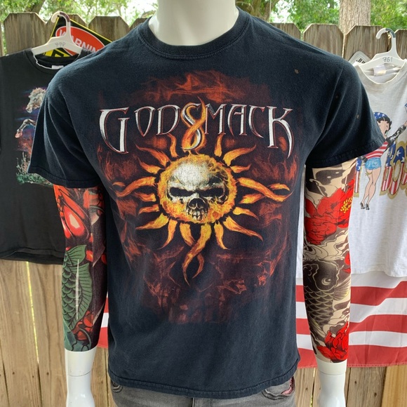Vintage 2012 Godsmack US Tour T-shirt Size M - Picture 1 of 8
